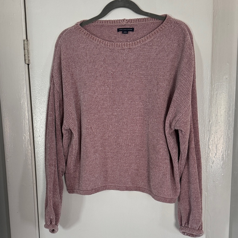 American Eagle Outfitters Dusty Pink Knit Sweater